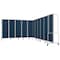 National Public Seating Room Divider, 6' Height, 11 Sections, Blue Panels and Grey Frame RDG6-11PT04 - alternate 5